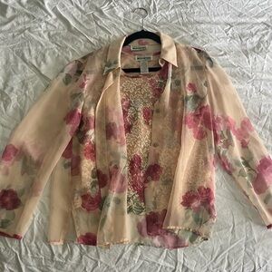 Perceptions Tank with Blouse